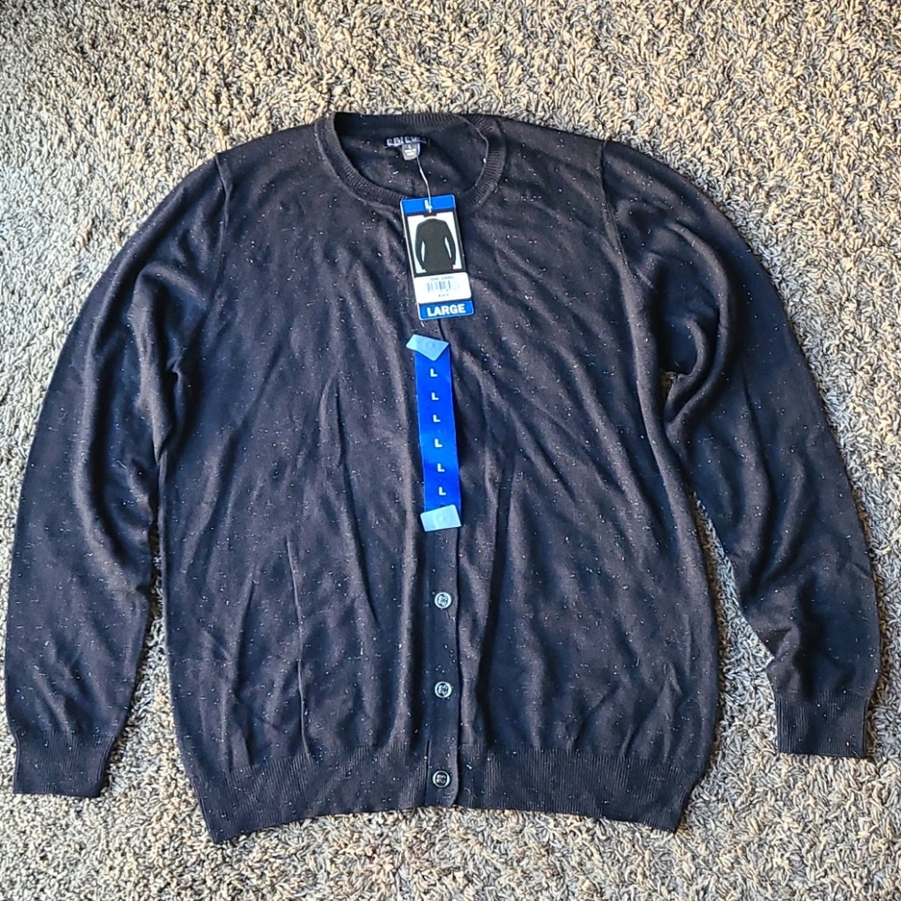 Black cardigan